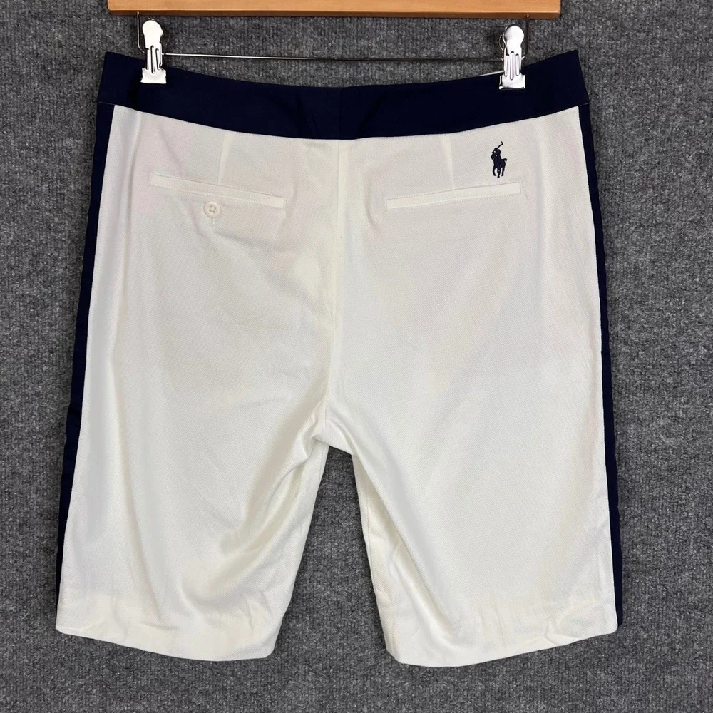 Polo Golf Ralph Lauren Shorts Womens 10 White Side Stripe Performance